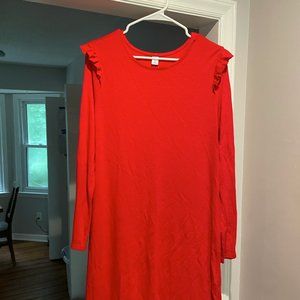 New! Old Navy Ruffled Shoulder Dress